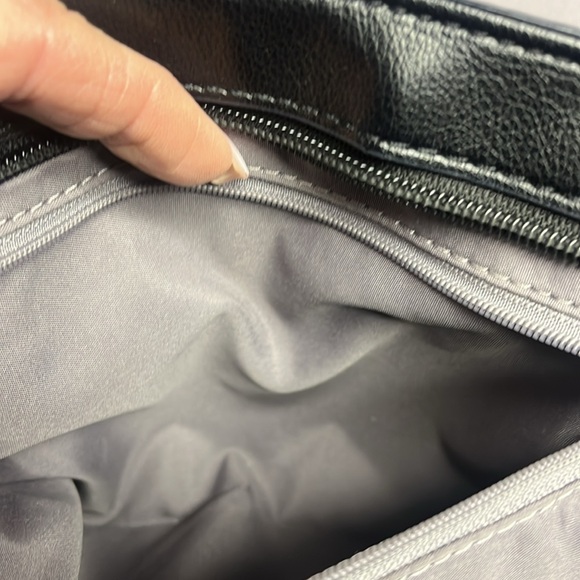 Fossil Black & Logo Pattern Crossbody Bag Gold Hardware and Adjustable strap - Picture 8 of 8